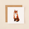 Sitting Fox Blank Card