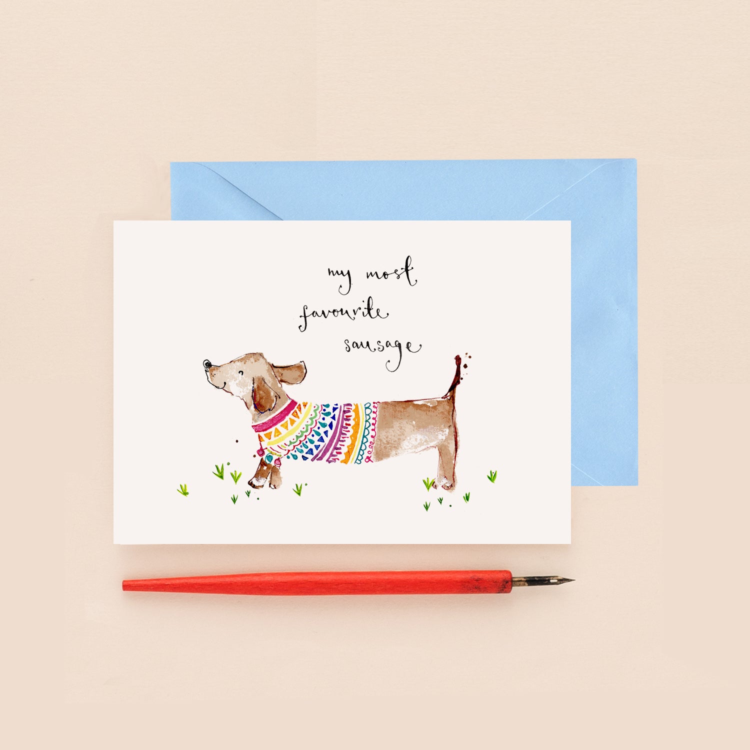 My Most Favourite Sausage Love & Friendship Card