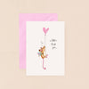 Mouse and Balloon A Little Thank You Card