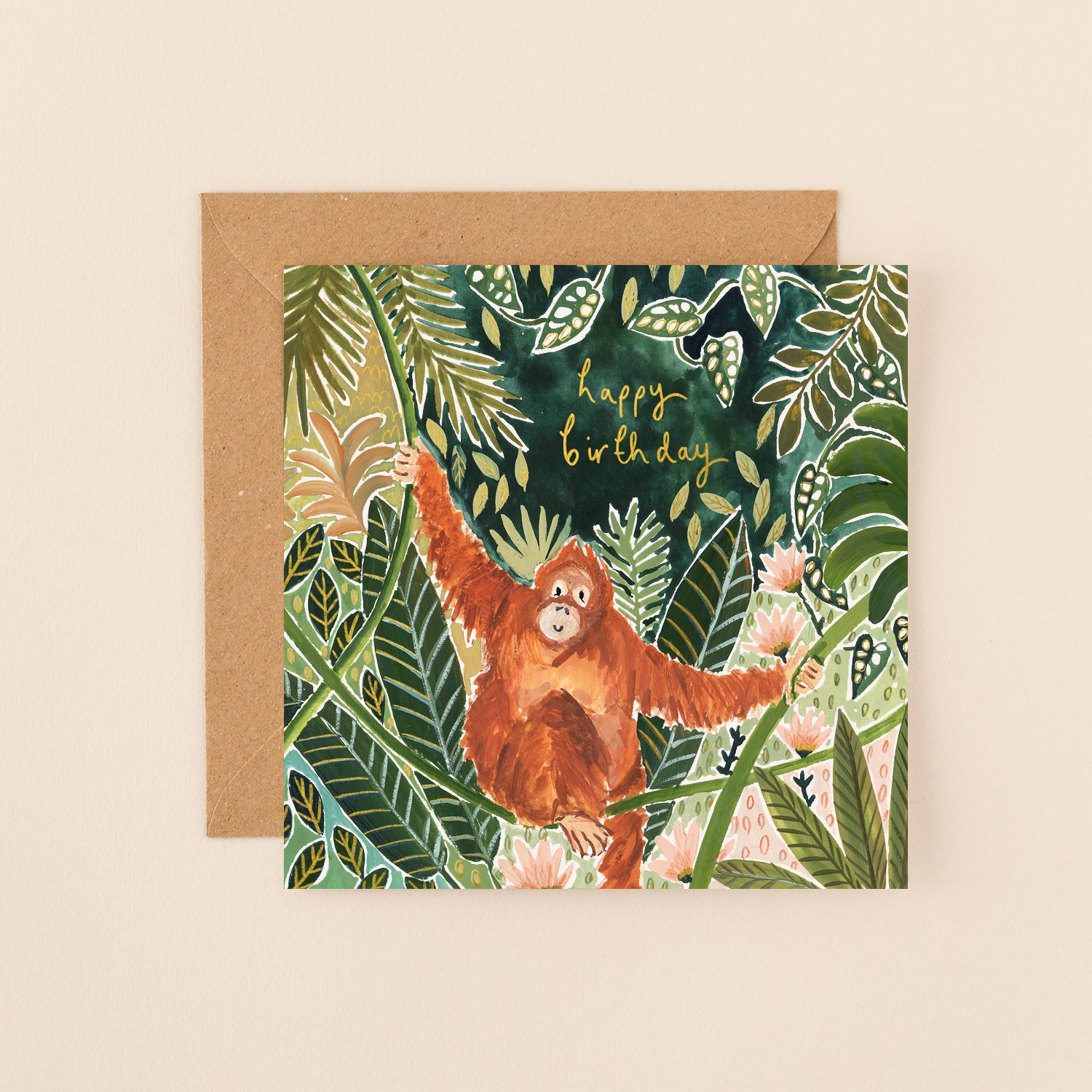 Orangutan Birthday Card