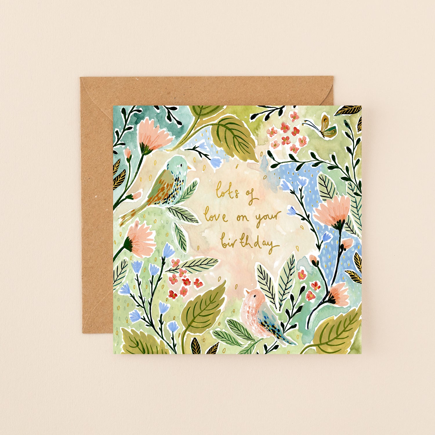 Birds Love on your Birthday Card