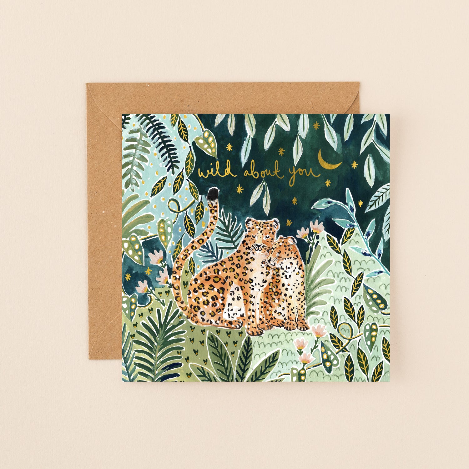 Leopard Couple Wild About You Card