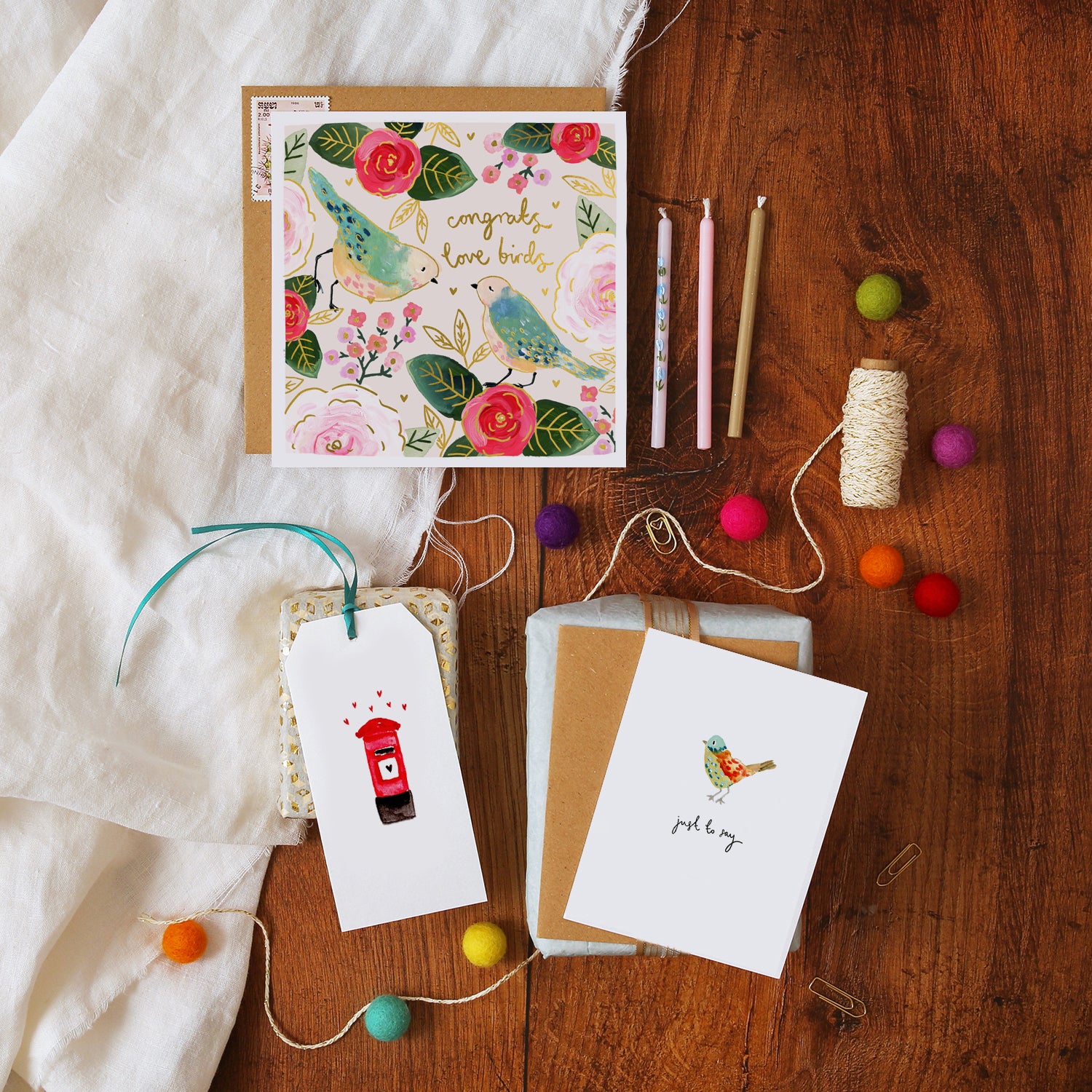 Bird Just to Say Mini Card