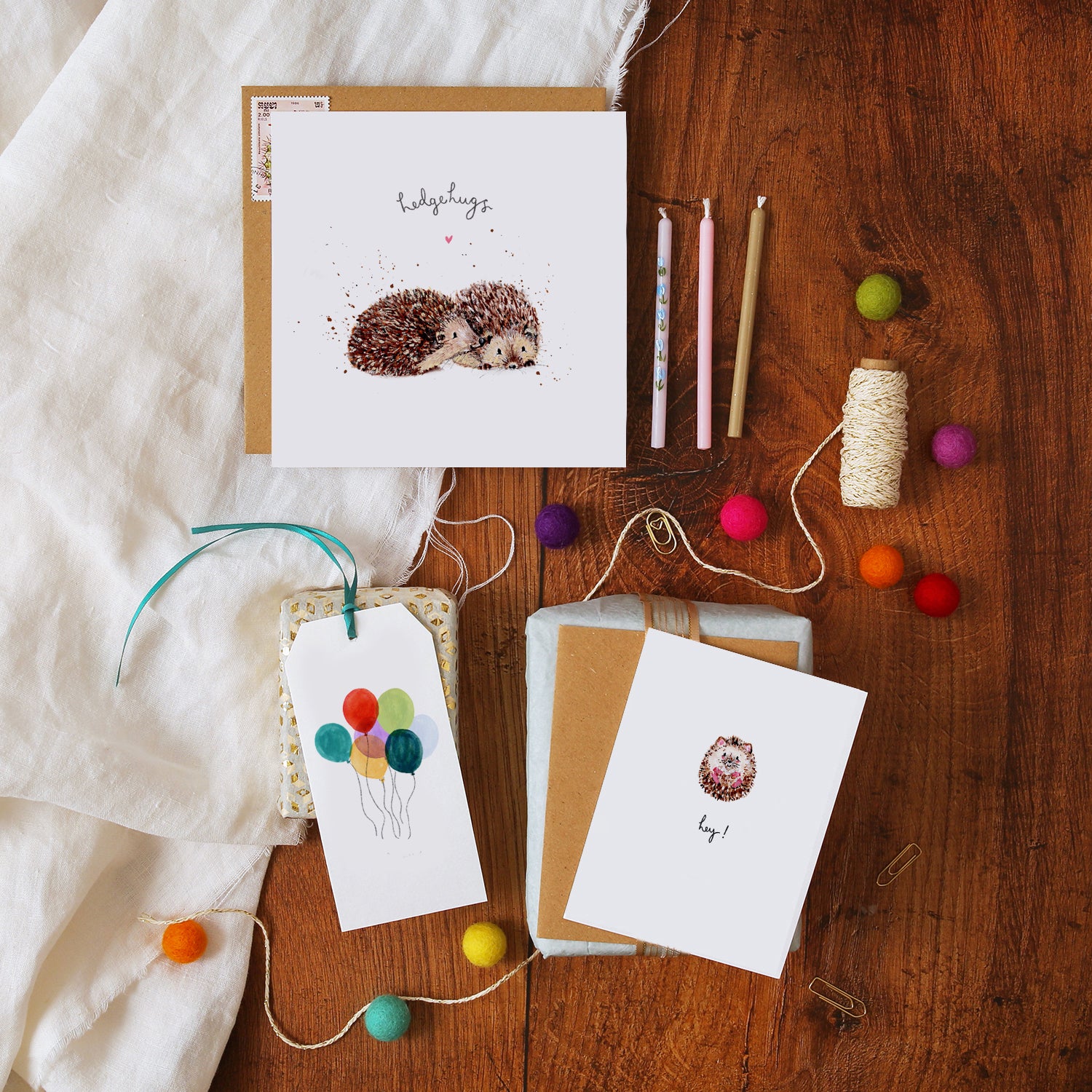Hedgehog Hey! Mini Card