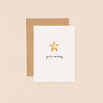 Star You're Amazing Mini Card