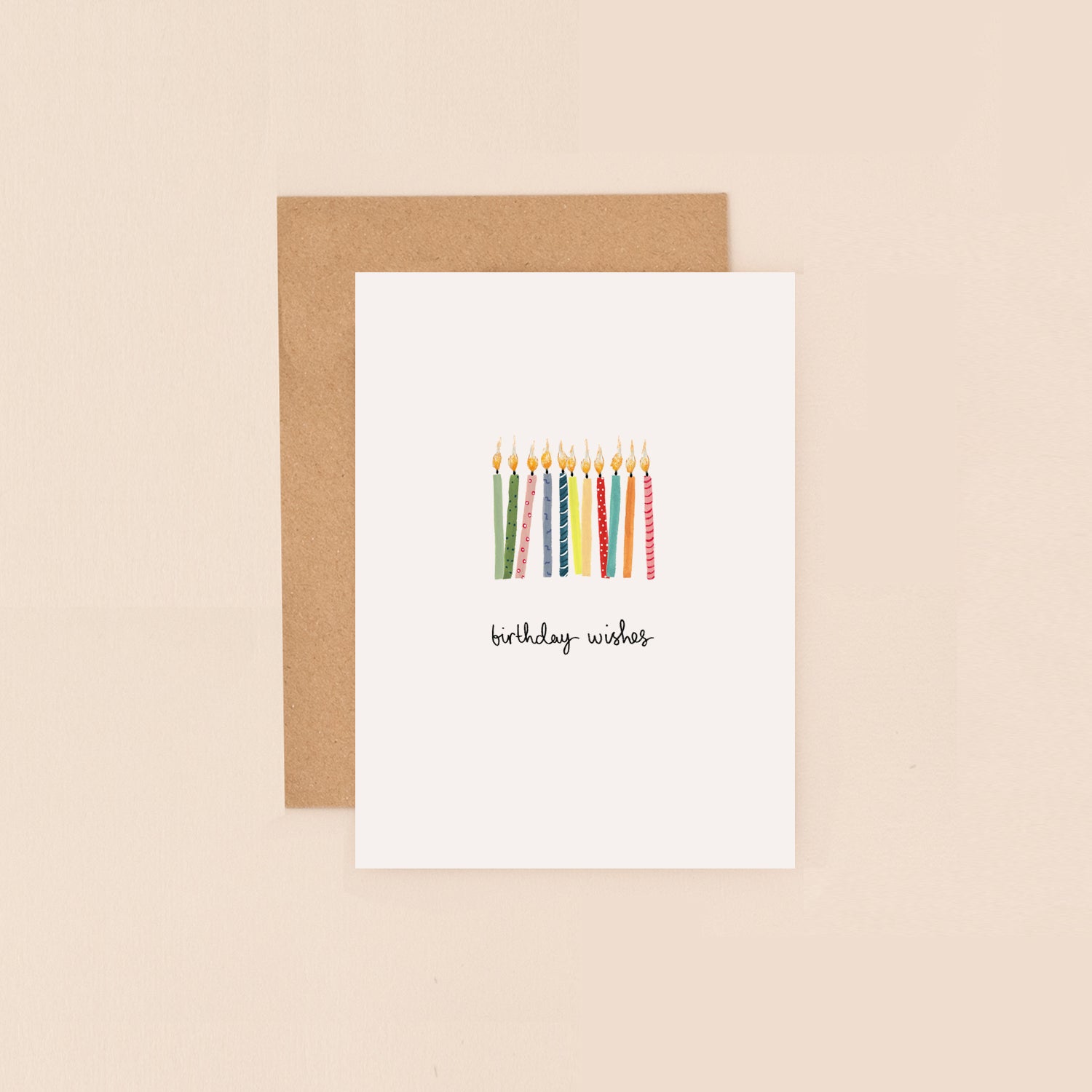 Candles Birthday Wishes Mini Card
