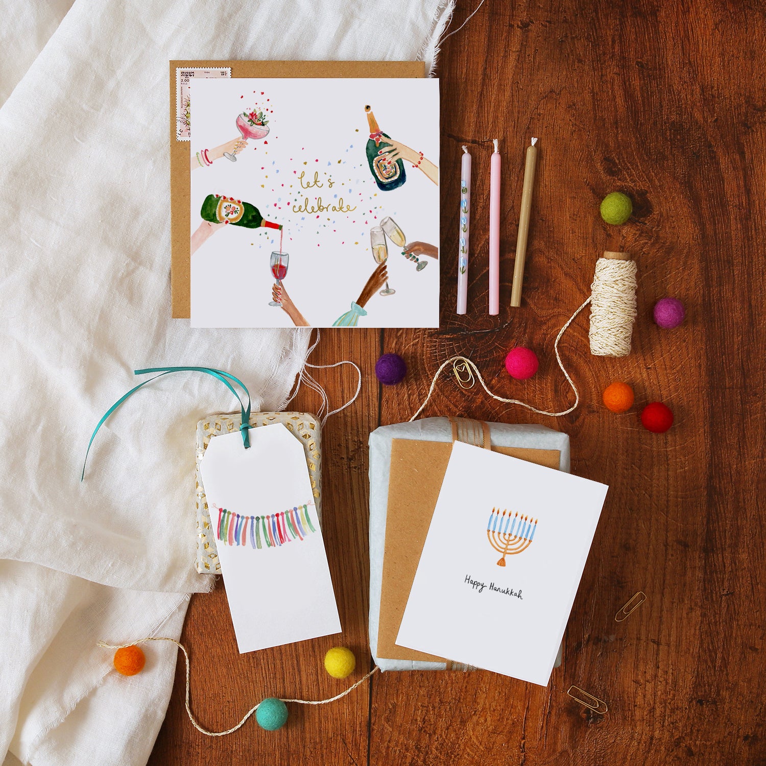 Happy Hanukkah Mini Card