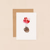 Sloth and Heart Balloons Mini Card