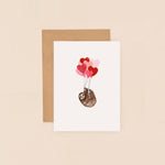 Sloth and Heart Balloons Mini Card