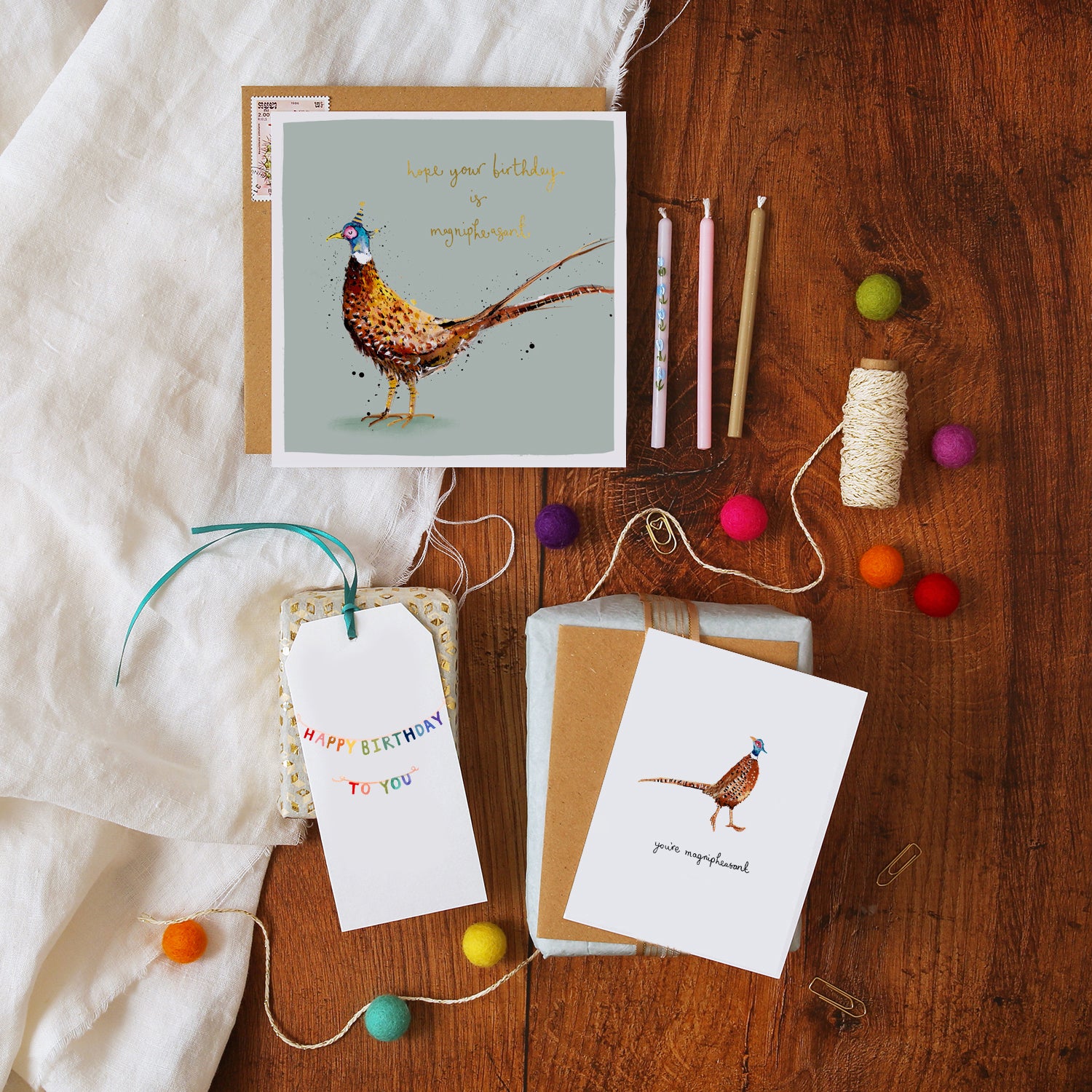 Pheasant You're Magnipheasant Mini Card