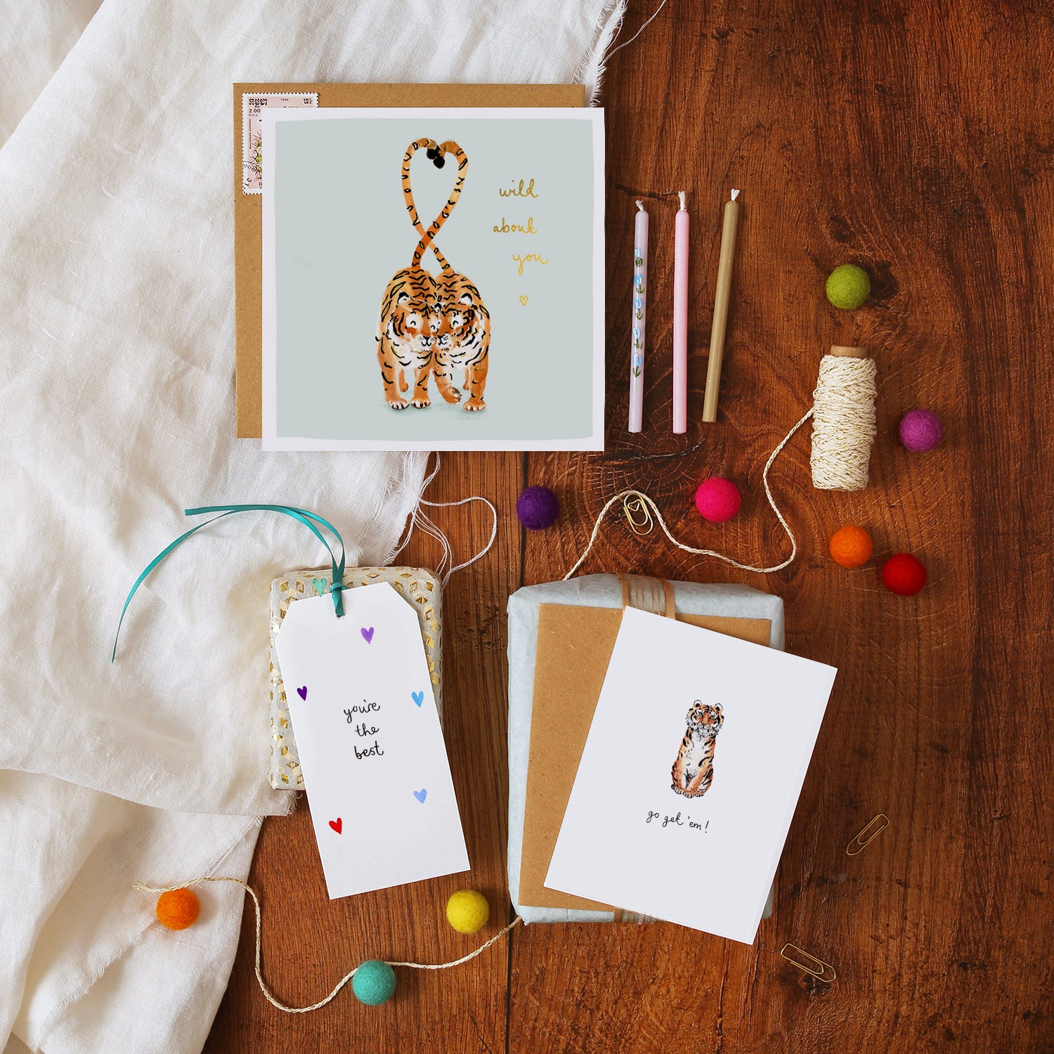 Tigers Wild About You Card