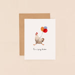 Spring Chicken Mini Card