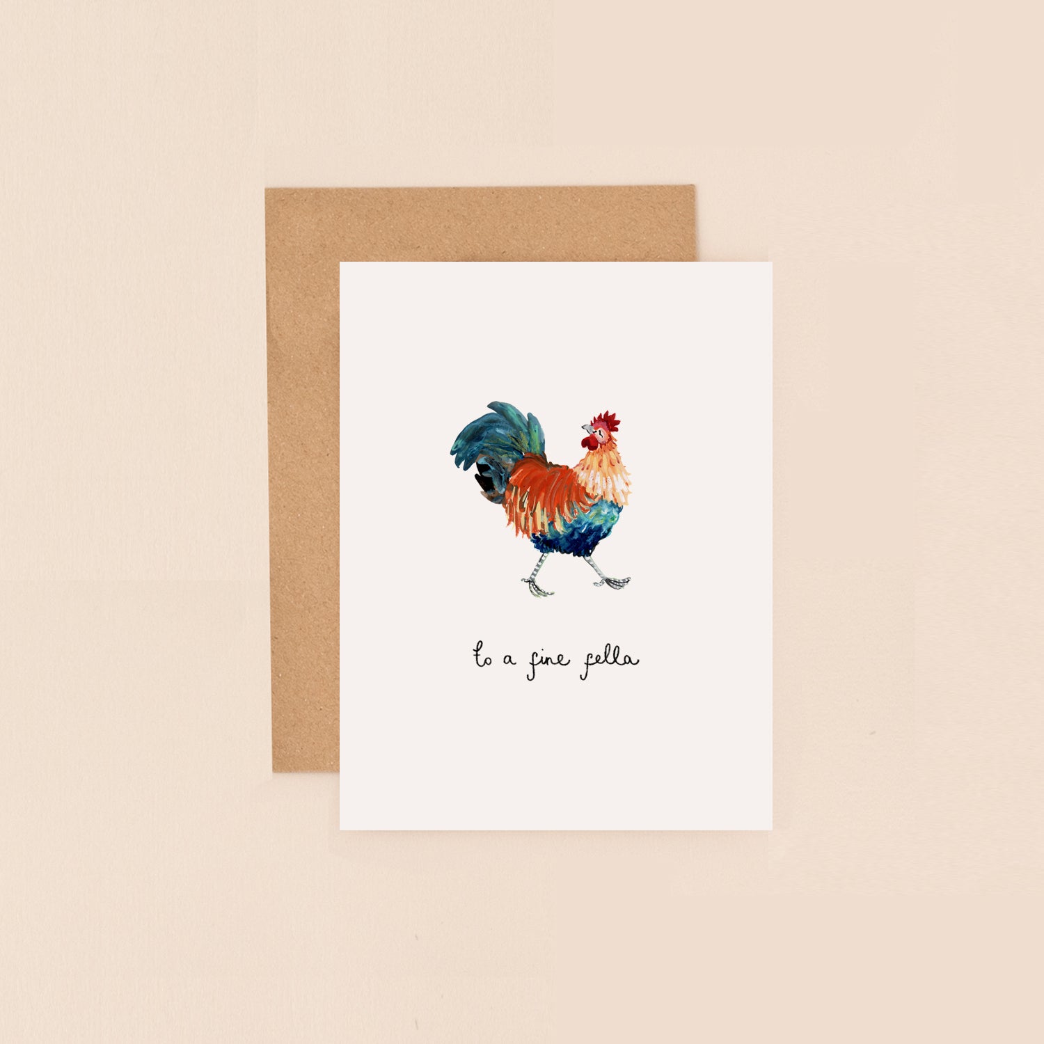 Cockerel Fine Fella Mini Card