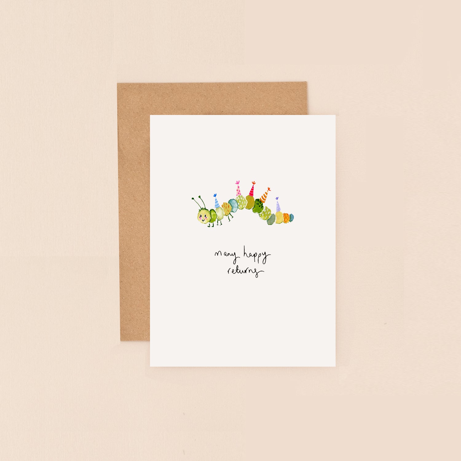 Caterpillar Happy Returns Mini Card