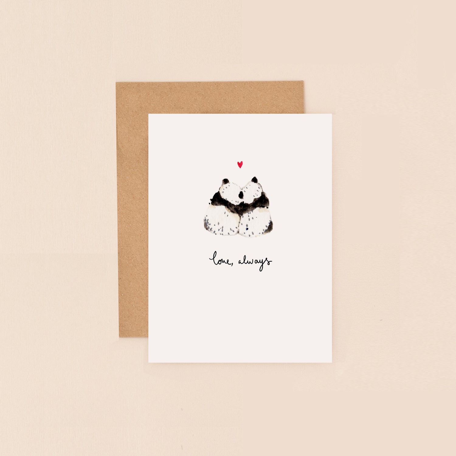 Pandas Love Always Mini Card