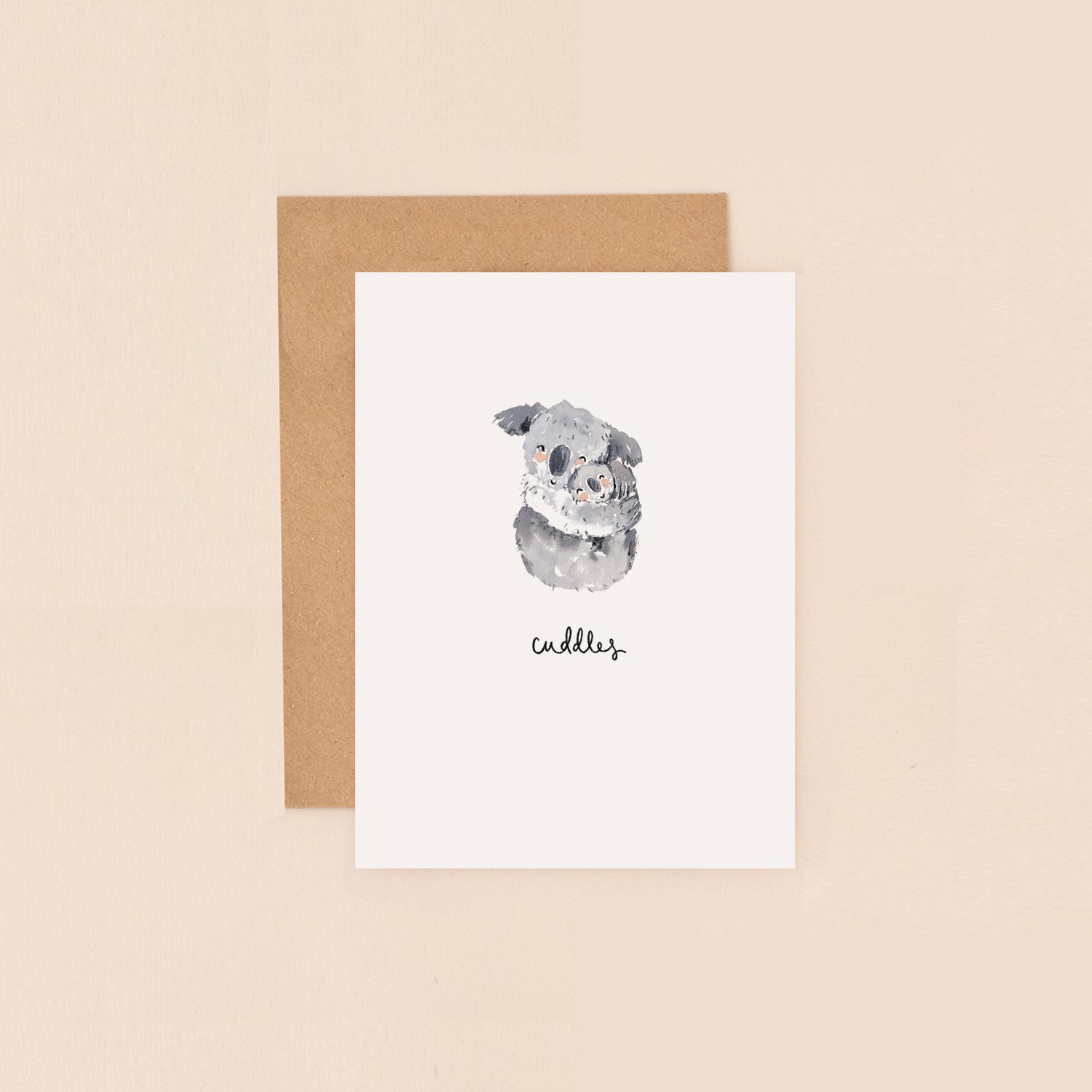 Koala Cuddles Mini Card