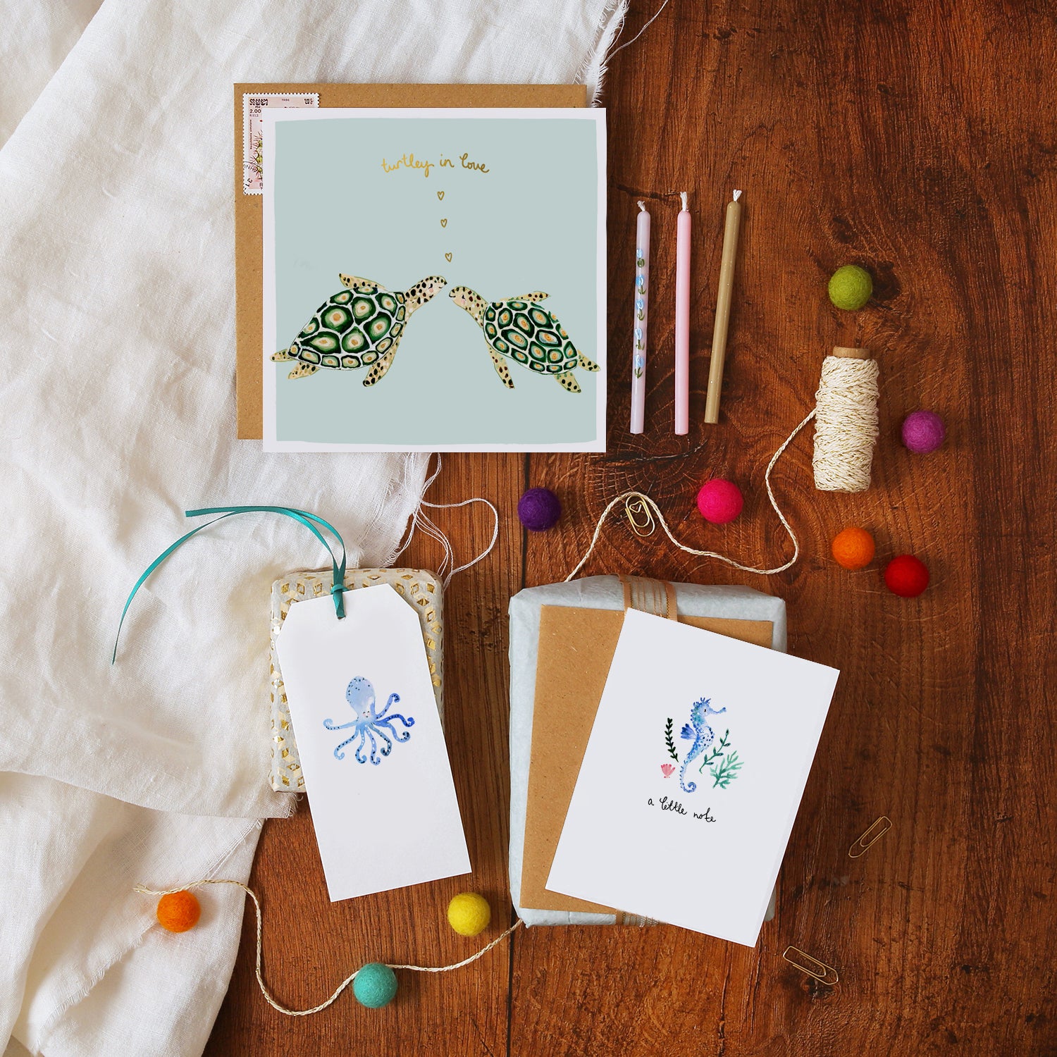 Seahorse A Little Note Mini Card