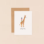 Giraffe Party Time Mini Card