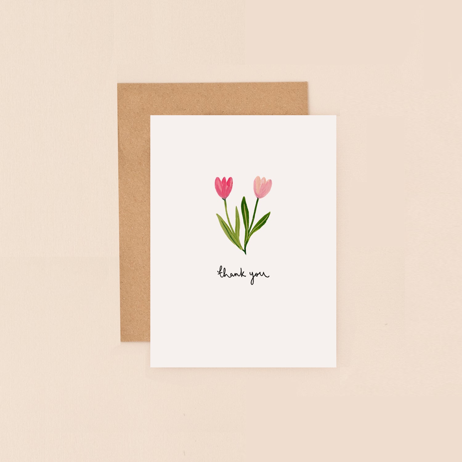 Tulips Thank You Mini Card