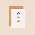 Three Moths Mini Card