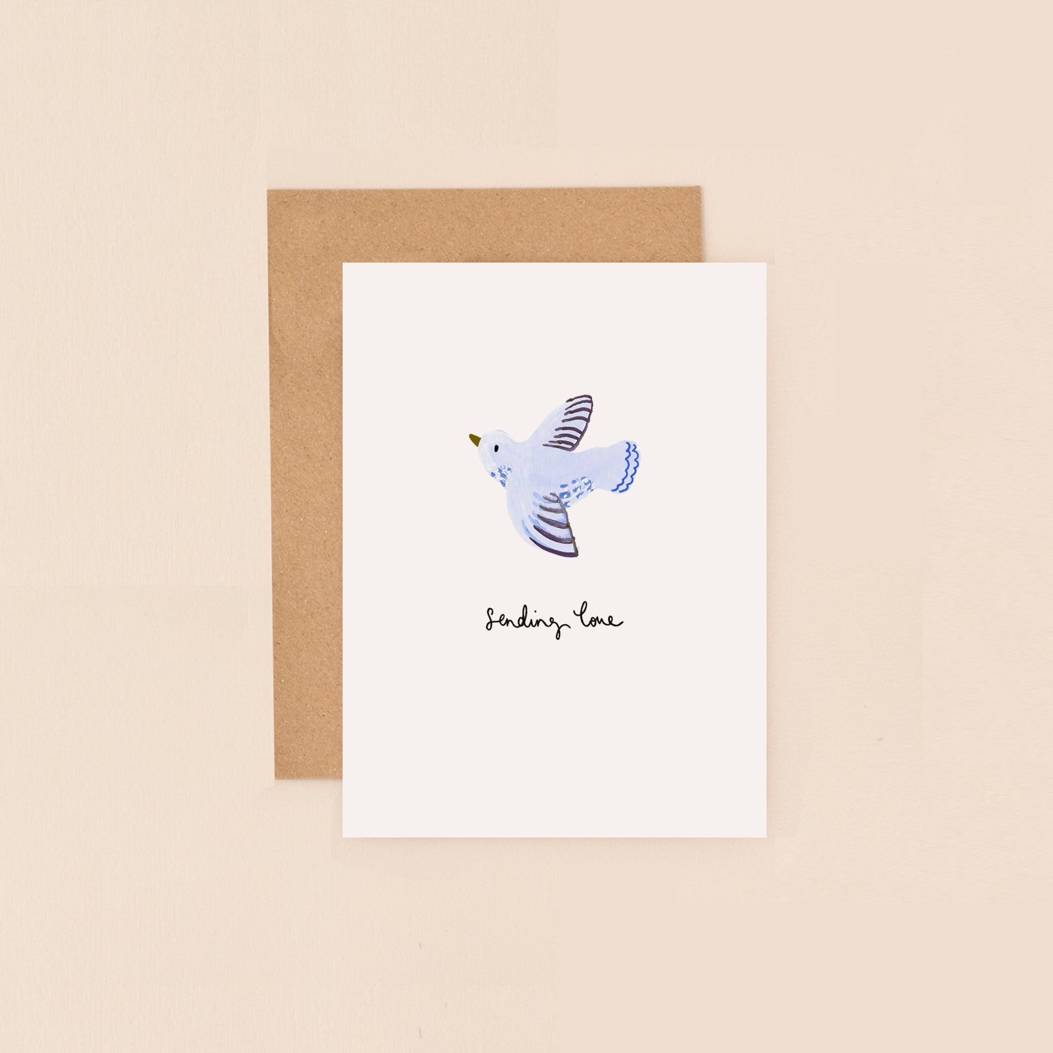 Bird Sending Love Mini Card