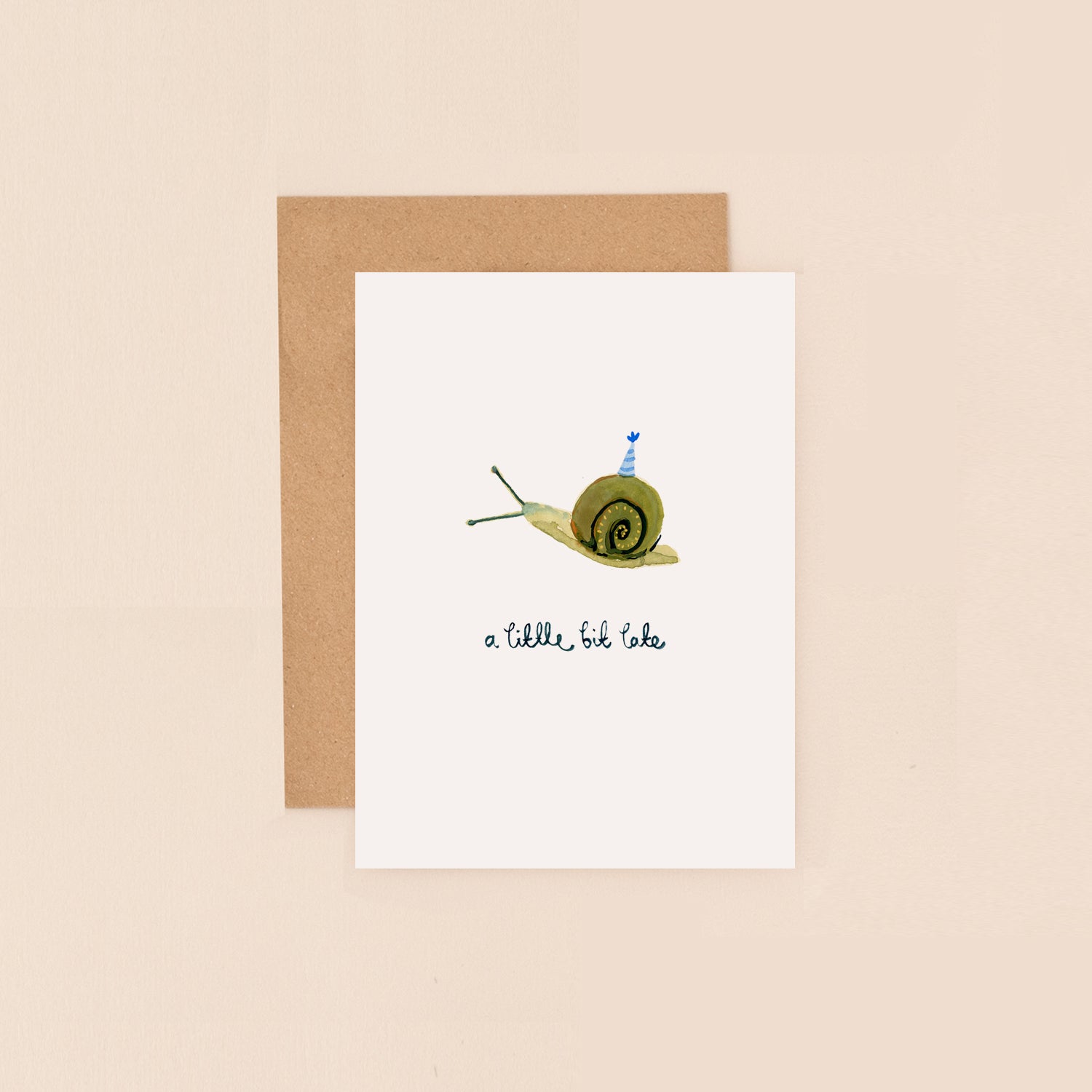 Snail A little bit late Mini Card