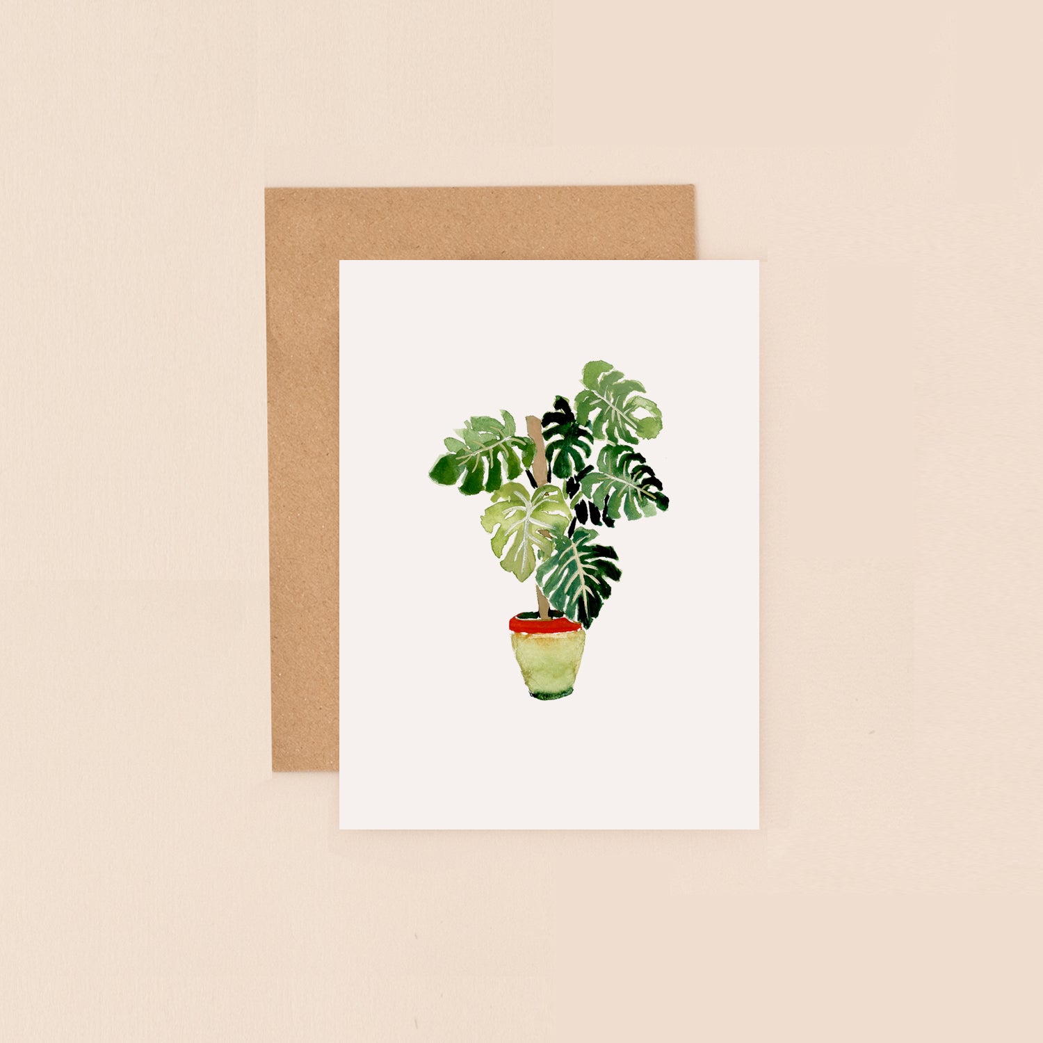 Monstera Blank Mini Card