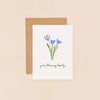 Crocus Blooming Lovely Mini Card