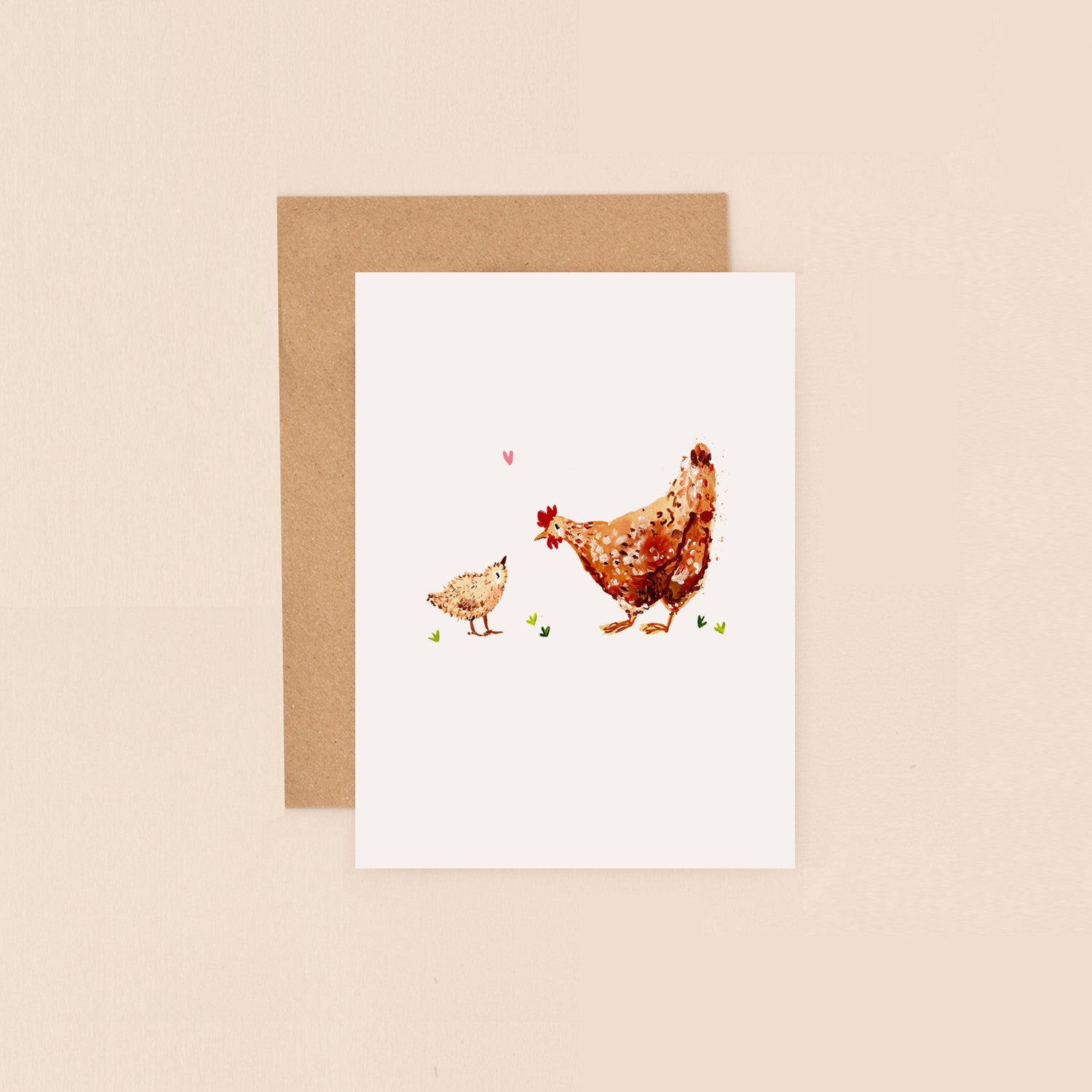 Chicken and Chick Mini Card