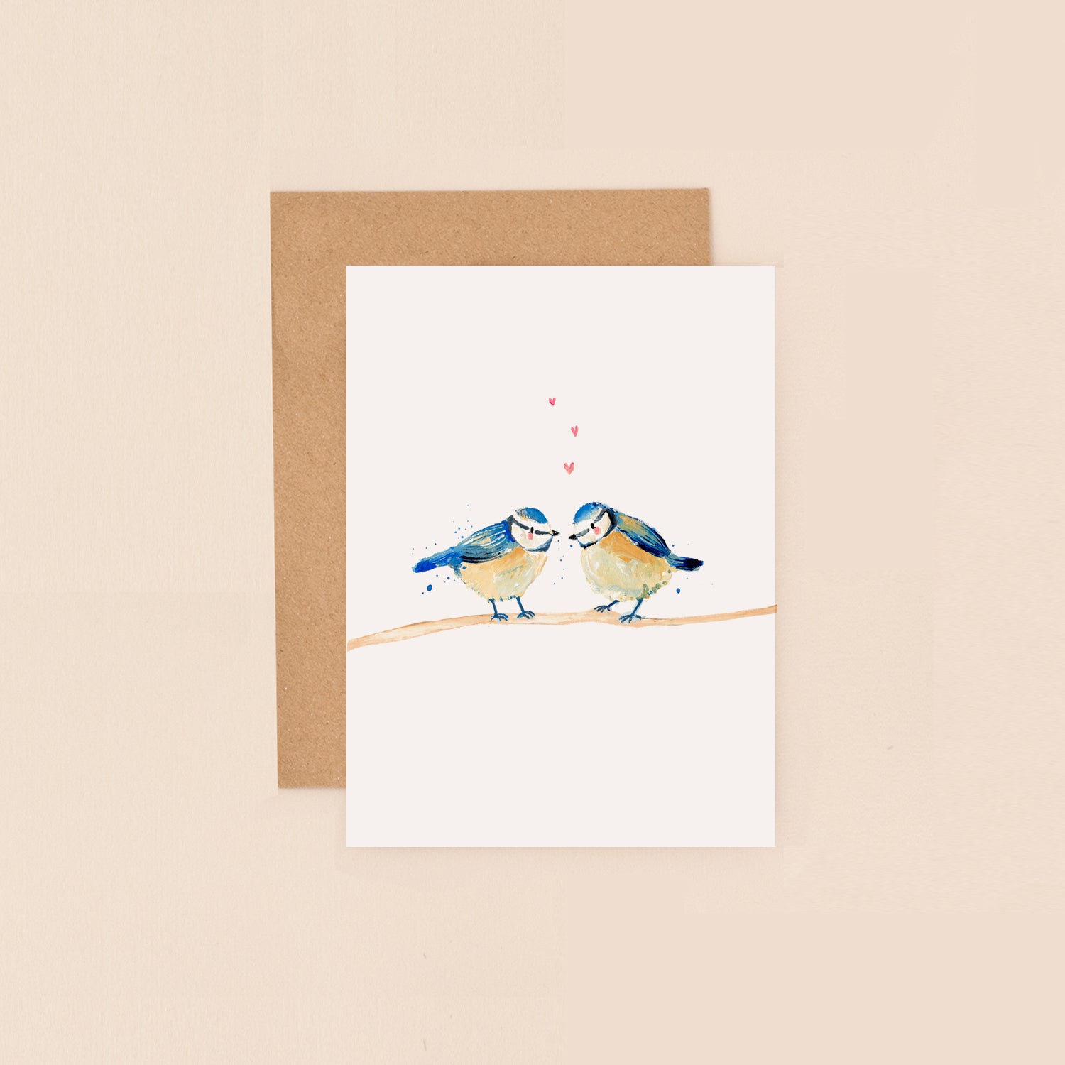 Blue Tit Couple Mini Card