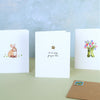 Paw Print Pet Sympathy Mini Card