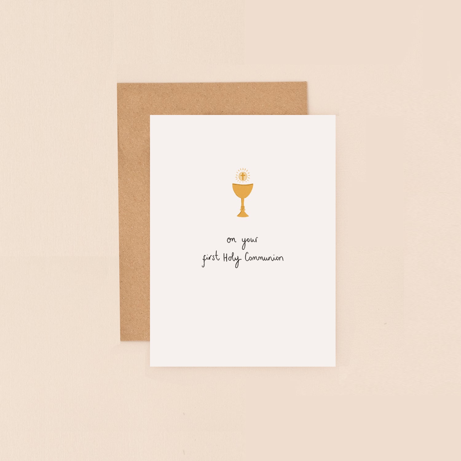 Chalice First Holy Communion Mini Card