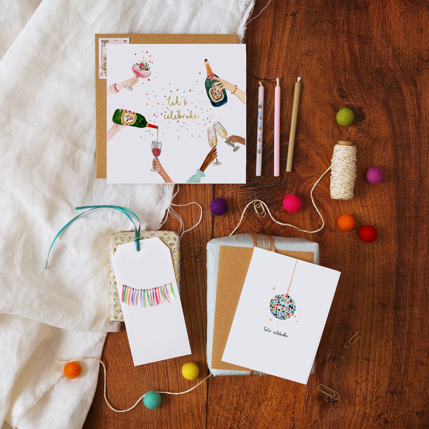 Glitter Ball Mini Card