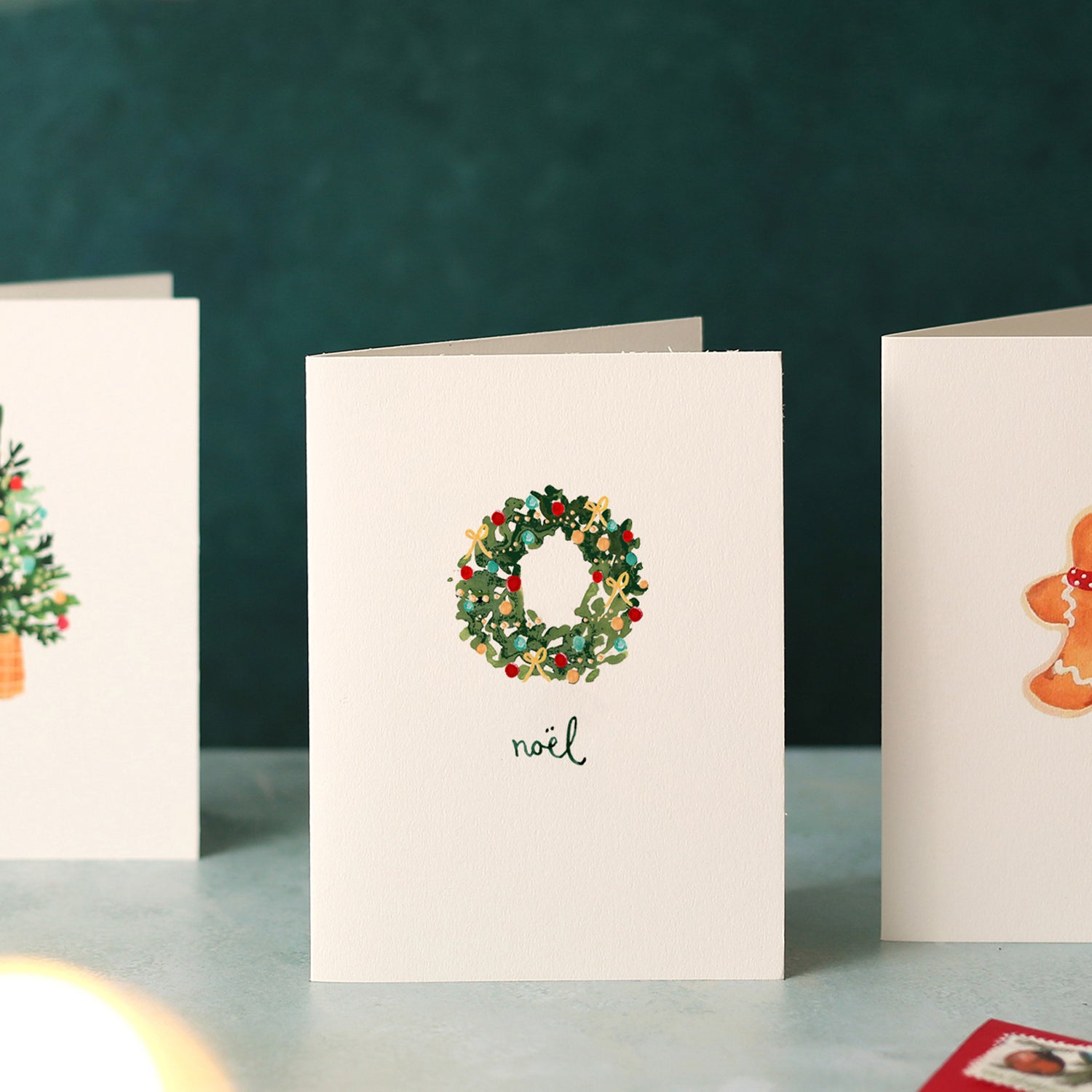 Christmas Wreath Mini Christmas Card