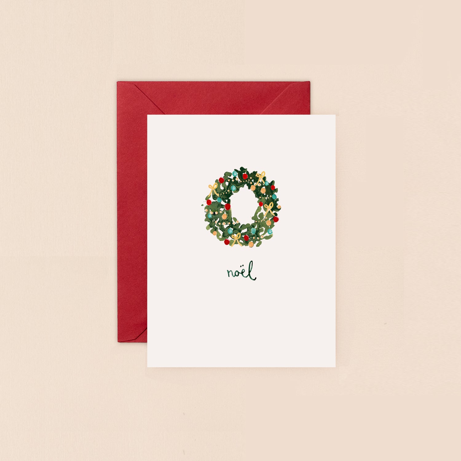 Christmas Wreath Mini Christmas Card