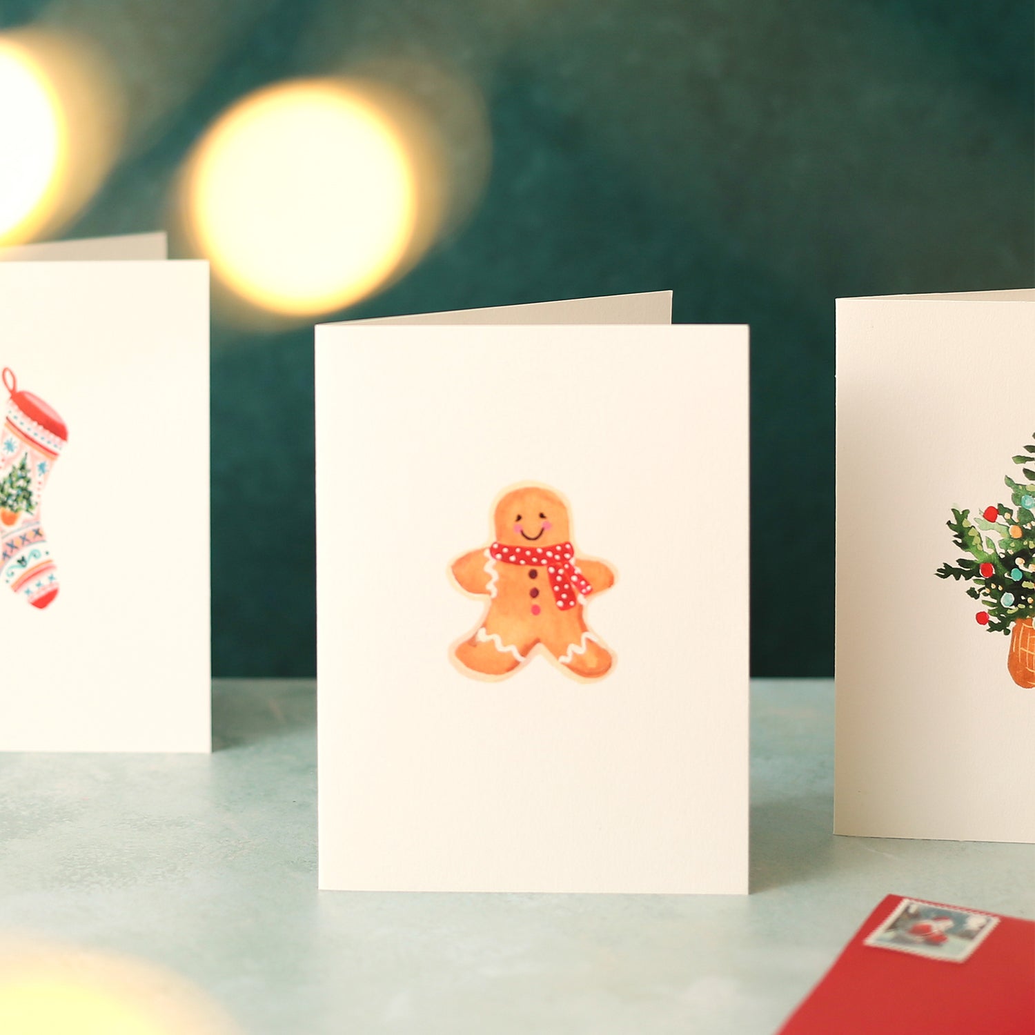 Gingerbread Man Mini Christmas Card