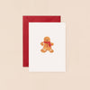 Gingerbread Man Mini Christmas Card