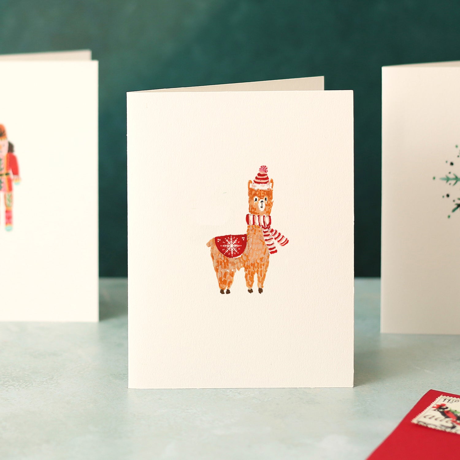 Christmas Alpaca Mini Christmas Card