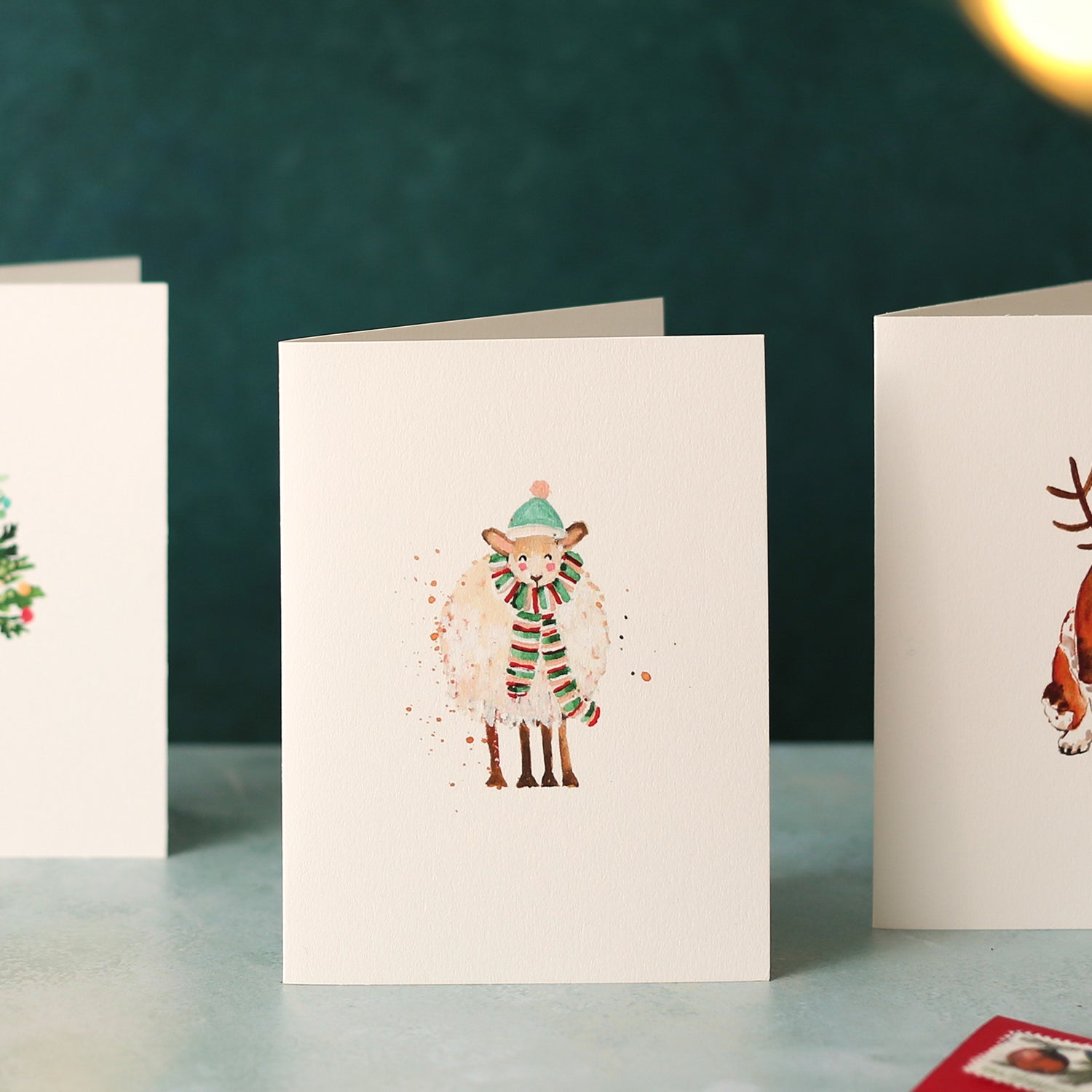 Cosy Sheep Mini Christmas Card