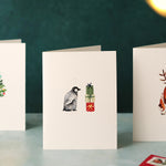 Penguin and Presents Mini Christmas Card