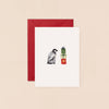 Penguin and Presents Mini Christmas Card