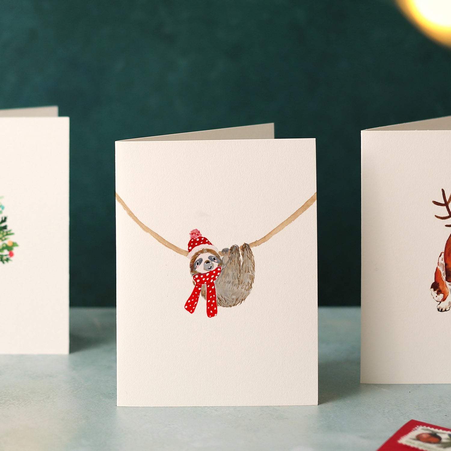 Sloth Mini Christmas Card