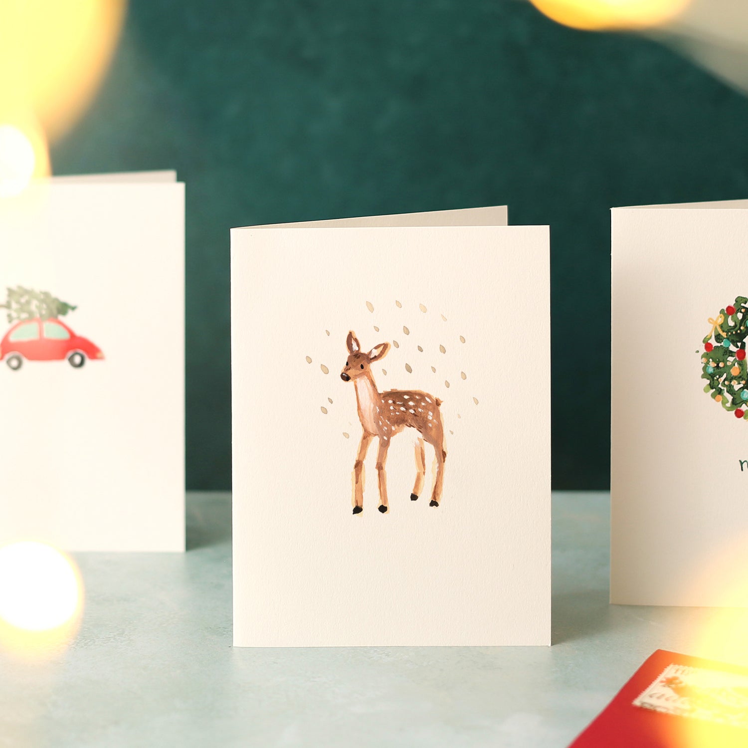 Deer Mini Christmas Card