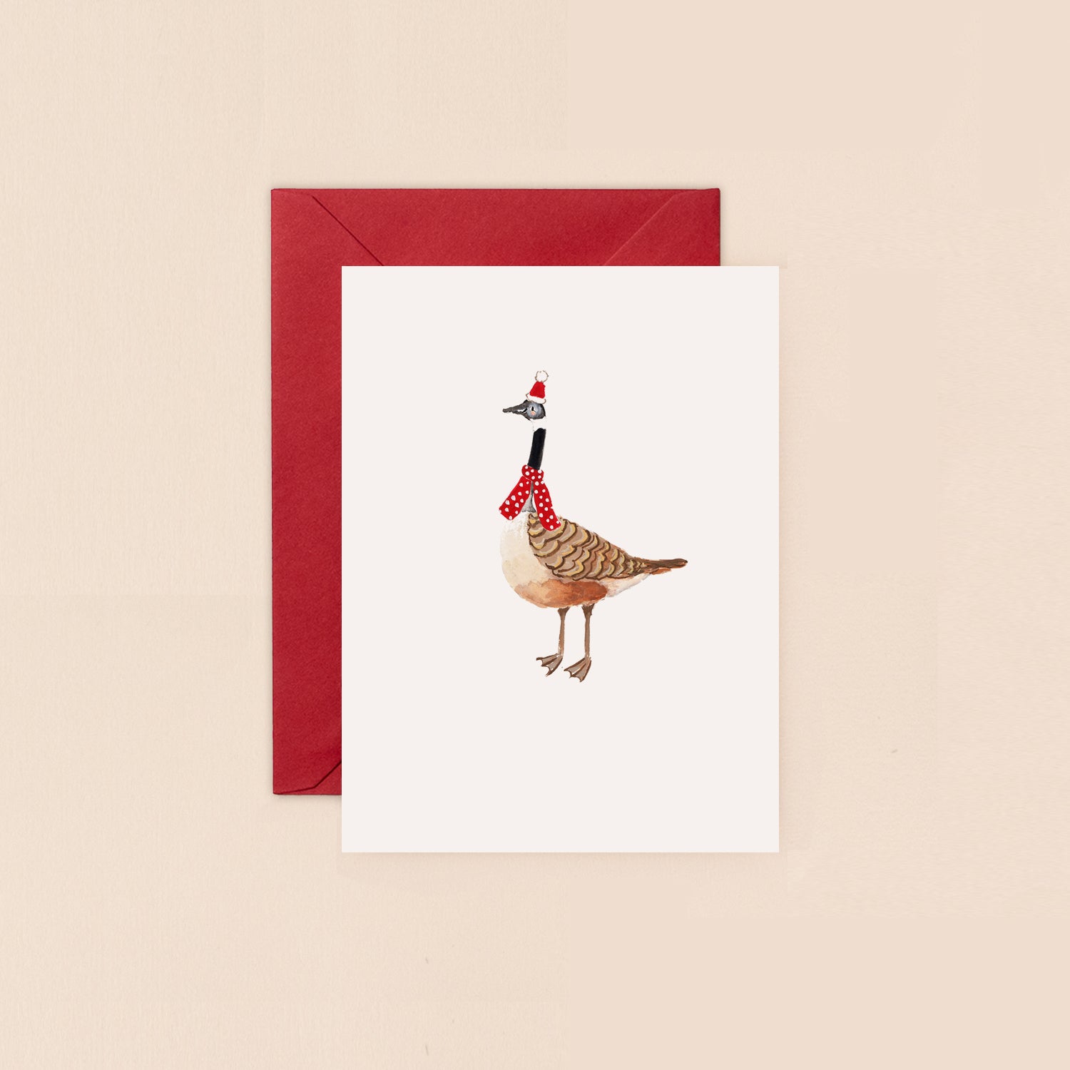 Christmas Canada Goose Mini Christmas Card
