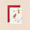 Partridge and Pear Mini Christmas Card