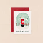 Postbox Sending Love Across The Miles Mini Christmas Card