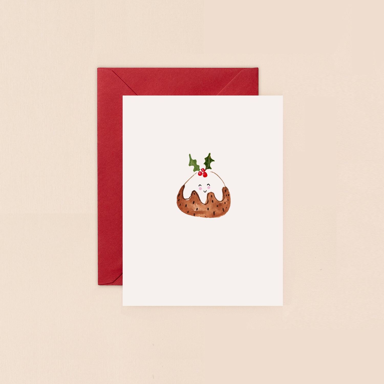 Christmas Pudding Mini Christmas Card