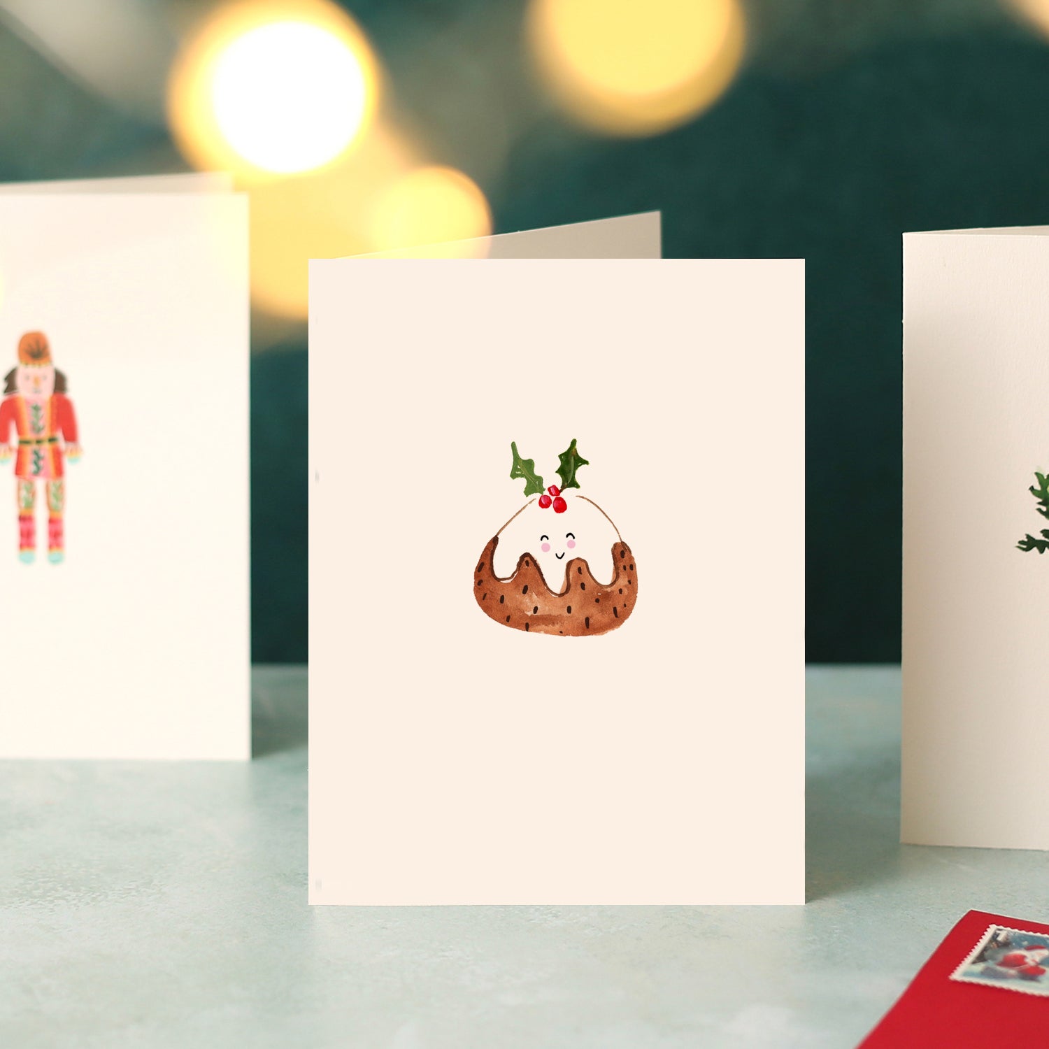 Christmas Pudding Mini Christmas Card