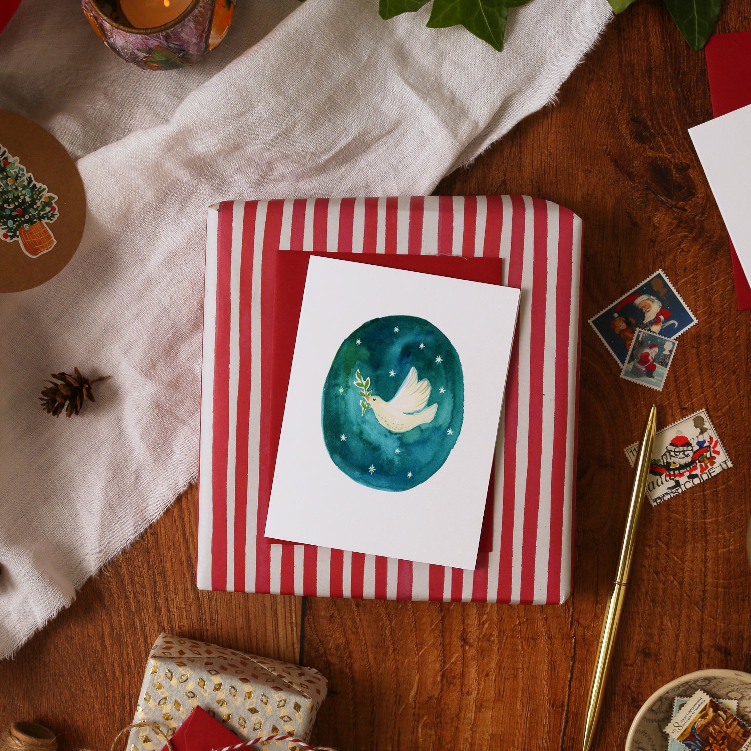 Dove Mini Christmas Card