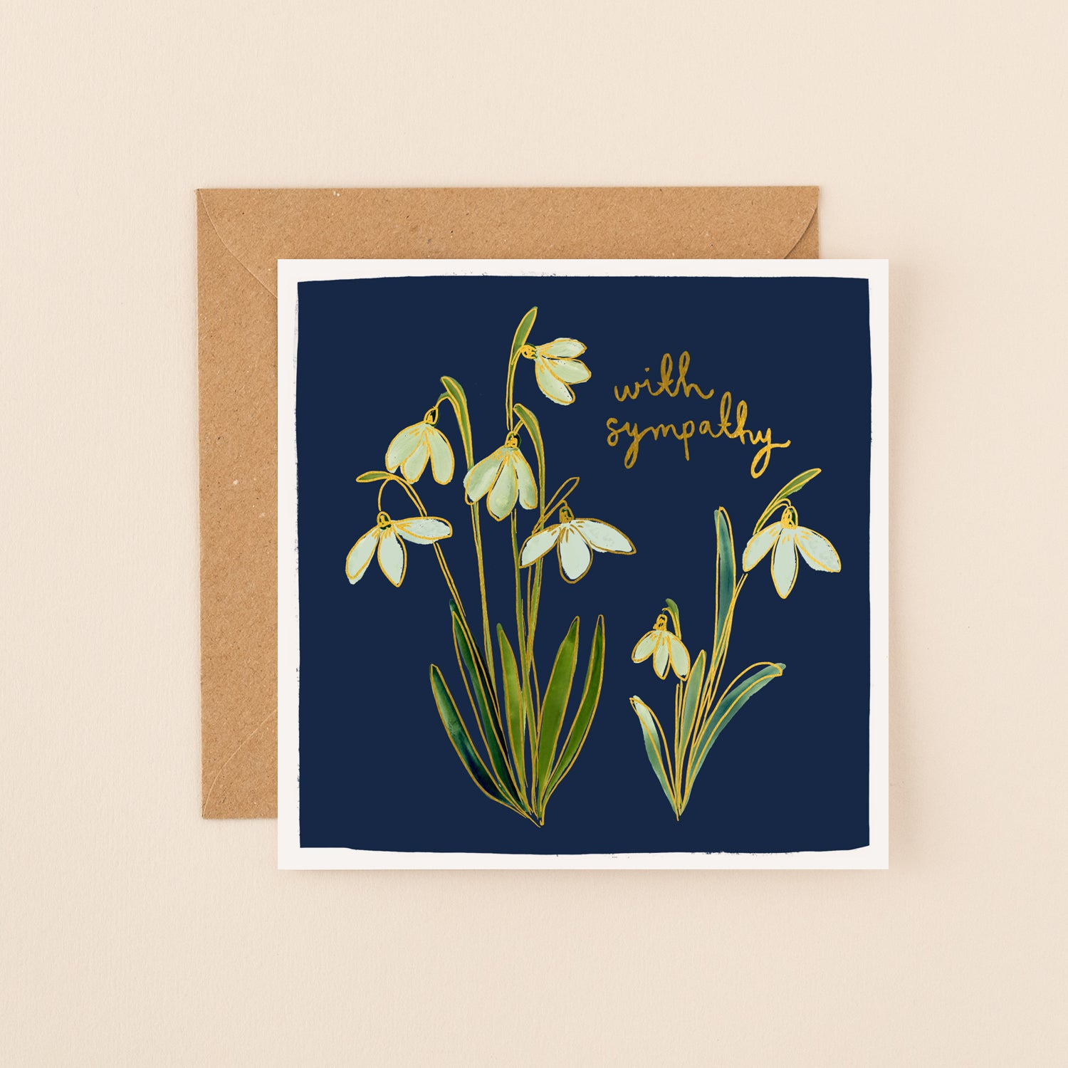 Snowdrops Sympathy Card